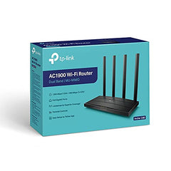 TP-Link Archer C50 AC1200 Dual Band Wireless Cable Router, Wi-Fi Speed Up to 867 Mbps/5 GHz + 300 Mbps/2.4 GHz, Supports Parental Control, Guest Wi-Fi, VPN (Black)