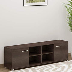 DeckUp Soneva Engineered Wood TV Unit (Wotan Oak & White, Matte Finish)