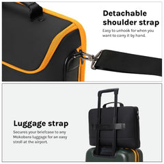 MOKOBARA Transit Briefcase 15.6 Inch Laptop Bag 15L Office Use Black
