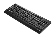 Lenovo USB-A Wireless Keyboard, Reliable Wireless connectivity, Upto 1 Month Battery Life, Spill-Resistant, Durable Keys with up to 10 Million clicks, ROHS Compliant, 0.436Kg, 4Y41U02455, 1Y Warranty