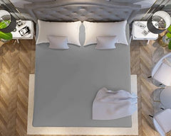 La Verne 100% Waterproof Premium Cotton Feel Mattress Protector Queen Size 78 x 60 Inches | Breathable and Hypoallergenic Ultra Soft Fitted Bed Protector Cover