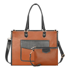 Womanix Laptop Tote Bag,14 inch Laptop Bag, Shoulder Bags With Back Trolley Strap, Casual Briefcase, Handbag for Travel, Office, College,Work