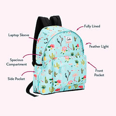 Genie Miami Laptop Backpack for Women (16 Inches) | Modern Office, College & Travel Laptop Backpack | Padded Laptop Sleeve | Rose