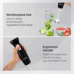 Wipro Elato FCB 104 Countertop Blender | 400 Watts Powerful Copper Motor | 2 Unbreakable Jars | Intelligent Sensor Technology | Smoothie Making Blender | 2-Year Warranty| Silver With Black