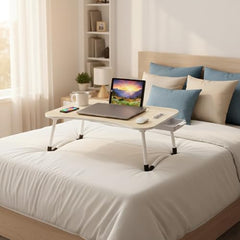 GoRogue Stud Foldable Wooden Mini Lapdesk for Couch, Sofa Bed, Study Tray Table Stand for Writing (Walnut), 40 Centimeters