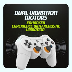 Cosmic Byte Nexus Wireless Controller for PC | Dual Vibration, Sensitive Triggers, Fast Response | Powered by 2 AAA Batteries (Not Included) (Black)