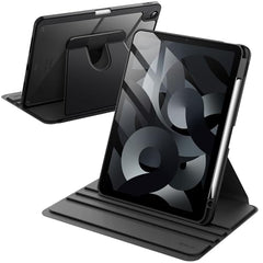 JETech 360° Rotating Case for iPad Air 11" M4/M3/M2 & Air 5/4 10.9", Black