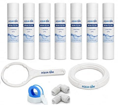 AQUA QIM Pre Filter Cartridge for Water Purifier | External Pre Cartridge Kit with Spun Filter & Accessories
