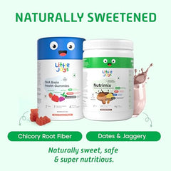 Little Joys DHA Kit (4-6 Years) | With NutriMix (350g) & DHA Gummies (30 day pack) | Omega 3 DHA-Packed Kit for Better Focus & Memory
