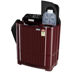 LG 11.5 kg, 5 Star, Roller Jet Pulsator with Soak, Wind Jet Dry Technology, Semi-Automatic Top Load Washing Machine (2025 Model, P115ASDAZ, Smart Filter & Rat Away feature, Burgundy)