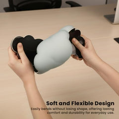 TECPHILE Mouse Pad Wrist Support with Massage Design, Ergonomic Dog Paw Mouse Mat, Pain Relief Memory Foam, Anti-Slip PU Base, Cushion Mousepad Wrist Rest for Gaming, Home, Office, Laptop, Computer