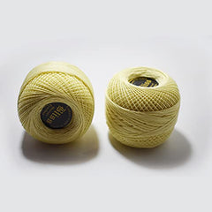 Dhruv Crafts Crochet Cotton Thread Yarn for Cross Stitch, Knitting, Embroidery & Craft Projects, Mercer Crochet Thread Ball, Shade B25 Red, 20 Gram, 0.5 MM Thickness, Sewing & DIY Supplies