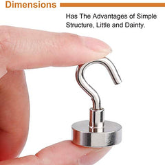 DIYMAG Magnetic Hooks 15pcs 30lbs Cruise Essentials 2026 Magnet Hook | Neodymium Heavy Duty Strong Magnets Hanging Ship Cabins Refrigerator Fridge Classroom Beach Vacation Kitchen Grills Home Tool