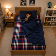 Cotton Mattress Protector Cover with Zip || Single Size (72x36x2) Inch 300TC gadda Cover 6X3 Feet (Gray)