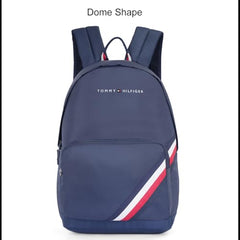 Tommy Hilfiger Unisex Roselle Plus 20L Laptop Backpack - Burgundy & Navy with Trolley Strap - Ideal for College, Work & Travel