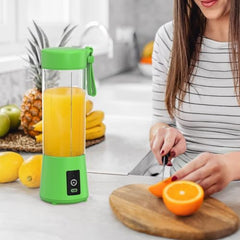 New Portable Electric Nail Drill Juicer 380ML USB Rechargeable Blender Heavy Duty Juicer, 6 Blades, Mini Handheld Fruit Hand Mixer for Home & Outdoor Use (Multicolor)