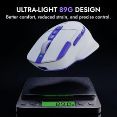 Kreo Hawk Gaming Mouse with Programmable Buttons & RGB Lighting | Top Pixart Sensor | Adjustable DPI with 1.5m Long Braided Cable and Optical Sensor | Lightweight & Durable (Hawk- Black)
