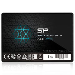SP Silicon Power Ace A55 2TB 2.5 Inch SATA III SSD, 3D NAND with SLC Cache, Up to 500MB/s, Internal Solid State Drive for Desktop Laptop (SP002TBSS3A55S25)