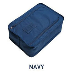 MOMISY 4 Pieces of Water Proof Shoe Storage Travel Tote Bag Multi-Purpose Portable Rack Foldable Organizer Wardrobe (Random Color)