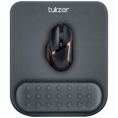 Tukzer Gel Mouse Pad Wrist Rest Memory-Foam Ergonomic Mousepad| Cushion Wrist Support & Pain Relief| Suitable for Gaming, Computer, Laptop, Home & Office Non-Slip Rubber Base (Grey)