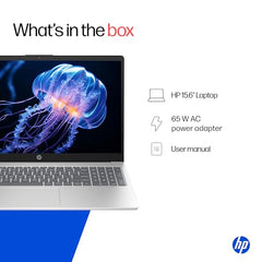 HP 15 Smartchoice, Intel Core Ultra 5 125H 12 TOPS, 24GB DDR5 (Upgradeable) 1TB SSD,Anti-Glare, FHD, 15''/39.6cm,Win11, M365*Office24, Silver, 1.65kg, FD1458TU, FHD Camera w/Shutter, Backlit AI Laptop