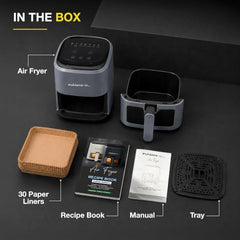 The Better Home Fumato 4.5L Digital Air Fryer, 1500W | Made for Indian Cooking | 7 Smart Presets | 360° Rapid Hot Air | Touchscreen | Viewing Window with Light | Recipe Book | 1-Year Warranty
