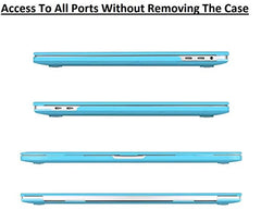 Midkart Matte Hard Shell Plastic Case Cover Compatible with MacBook Pro 13 Inch (Model M2 A2338 / M1 A2338 / A2289 / A2251 / A1706 / A1708 / A2159 / A1989, Release 2023-2016), Smoke Black