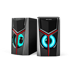 Ant Esports GS170 Gaming Speaker for PC, Stereo 2.0 USB Powered Desktop Speaker with 3.5 mm Aux-in, in-line Volume Control, RGB LED Lights Mini Multimedia Speakers for PC, Laptop, Tablet, Cellphone