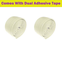 SYGA Set of 2 White Baby Lining Strip Edge Guard Cushion Corner Cover tape Infant Bump Protector