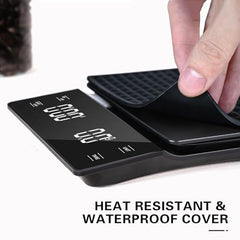 Evolt Digital Coffee Scale with Timer, 0.1 g to 3 kg Precision, for Coffee Brewing and Baking