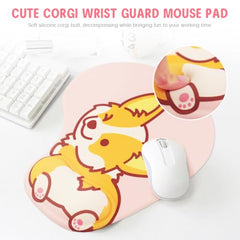 ZORBES® Mouse Pad with Wrist Support, Funny Cat Ergonomic Mouse Pad | I'm Fine Motivational Memo Design, Soft Gel Rest, Non-Slip Mouse Mat for Office Home