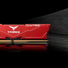 TeamGroup T-Force Vulcan 16GB 6000MHz (6000MT/s) CL38 Black DDR5 UDIMM Desktop Gaming Memory, Metal Heatsink, ECC, XMP 3.0/AMD Expo, Compatible with Intel/AMD CPU, High Performance, Low Latency RAM