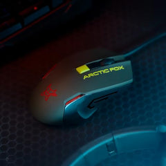 Arctic Fox Wired USB Gaming Mouse with Breathing Lights and DPI Upto 3600 (Charcoal Black)