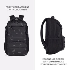 Gear Aspire 3 19"/35L Large Faux Leather Water Resistant Laptop Backpack | Casual Backpack | Daypack | Travel Backpack | College Bag For Men/Women (Brown - Brown)