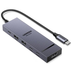 UGREEN USB C Hub with 4K@60Hz HDMI, 10Gbps Type A & C Data, 100W PD Ports | Aluminium Revodok Pro 6 in 1 Type C Adapter for PC Tablet Phone Compatible with MacBook Air, iPad, iPhone 18/17/16/15, etc