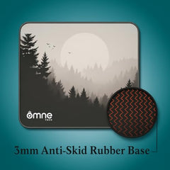 omne TECH Mousepad for Desk | Smooth Waterproof Surface, Anti-Slip Rubber Base, Durable & Comfortable Mouse Pad for Office, Laptop & Computer (Abstract Leaf Patten)