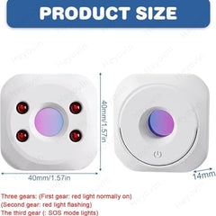 Heyovin Hidden Camera Detectors, Delicate Small Bug, Anti Spy Wireless Infrared Camera Sweeper Device Detector, Privacy Protector Portable Bug Detector, Indoor use for Home/Office/Travel (White)