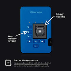 iStorage diskAshur2 256-bit 256GB USB 3.1 secure encrypted solid-state drive - Black IS-DA2-256-SSD-256-B