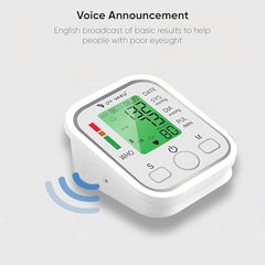 DR VAKU® BP Monitor Fully Automatic Blood Pressure Machine to Check Digital Accurate Level for Home Monitoring Device with Talking Function,Large Display + Cuff Kit Best Accurate Apparatus Measurement with 20w PD QC Adapter- White