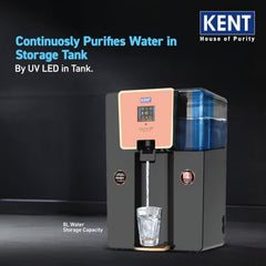 KENT Supreme IoT RO Water Purifier|RO+UF+UV+Alk+Cu+TDS Control+UV In-Tank | IoT Enabled | Alkaline Water with pH 8-9.5 | 8L | 20LP/Hr Ideal For Borewell/Tanker/Municipal Water