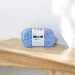 HILUSH Hobby,Wool Yarn dk Acrylic Hand Knitting Yarn Ball (100g/1 Ball),Suitable for Craft amigurumi Shade 001 (Sky Blue)