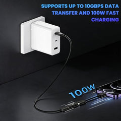 Verilux® 2 in 1 USB-C to 3.5 mm Audio & PD 60W Charging Adapter