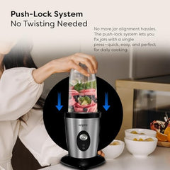 Wipro Elato FCB 105 Countertop Blender | 400 Watts Powerful Copper Motor | 3 Unbreakable Jars | Juicer Jar with Filter | Smoothie Making Blender | 3 Stainless Steel Blades | 2-Year Warranty
