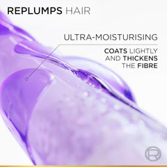 L'Oreal Paris Hyaluron Moisture Shampoo Refill - Hyaluronic Acid, 500ml | 500ml refill for dry, dehydrated hair. Provides 72 hours hydration, leaving hair soft, shiny, & bouncy. Ideal for daily wash.