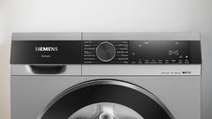 Siemens 9kg 5 Star Stain Treatment & Smart Finish Steam Fully Automatic Front Load Washing Machine with Built in Heater (WG44A2ZSIN, Pretreatment Function & Hygiene Program 5 Star Inverter, Silver