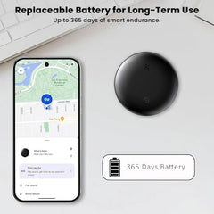 TECPHILE Wireless GPS Tag Tracker for Android, Bluetooth Tracker, Find My Hub App Compatible, Bluetooth Tracking up to 30m, Anti-Loss Alert, Loss Item Finder (Pack of 1)