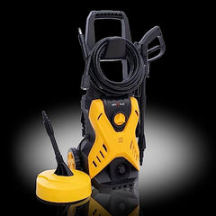 ResQTech Pw-107 1900 Watt 150 Bar High Pressure Washer for Car,Bike and Home - 2 Year Warranty - Foam Cannon - 90 Degree Nozzle - Rotary Turbo Nozzle - 7 M Hose Pipe/10 M Power Cord - Copper Winding