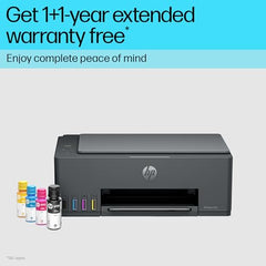 HP Smart Tank 580 All-in-One WiFi Colour Printer | 1 Extra Black Ink Bottle | 1+1 Year Extended Warranty on Registration| Up to 8000 Black & 6000 Colour Prints I Print,Scan & Copy for Office/Home