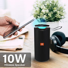 MAKPOWER BEAT Box 10W Bluetooth Speaker - Wireless, Portable, Premium Bass, 4 Hours Playtime, Built-in Mic, TF/USB Support - Perfect for Outdoor, Home, Travel & Parties (Green)