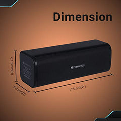 Zebronics ZEB-VITA Wireless Bluetooth 10W Portable Bar Speaker With Supporting USB, SD Card, AUX, FM, TWS & Call Function (Black)